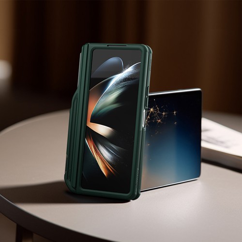 Nillkin для Samsung Galaxy Z Fold 5 5G чехол Super Frosted Shield Fold (Pen holder) Deep Green