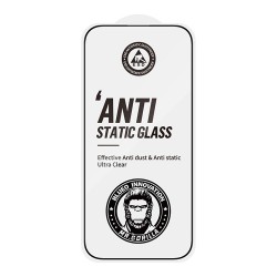 BlueO стекло для iPhone 16/15, Narrow border Anti-Static Black (антистатик) Конверт