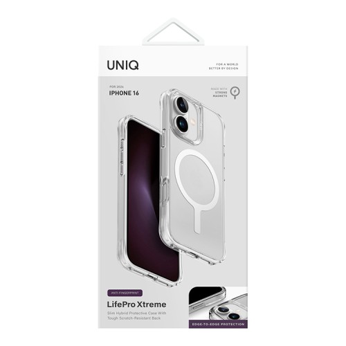 Uniq для iPhone 16 чехол Lifepro Xtreme AF Frost Clear (MagSafe)