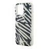 Karl Lagerfeld для iPhone 16 Pro Max чехол PC/TPU Zebra со шнурком, черный