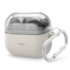 Elago для Galaxy Buds 3/3 Pro чехол Silicone DUO Hang case Clear/Stone