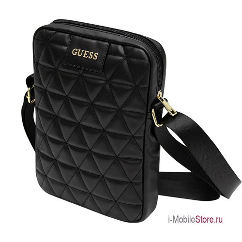 Guess Quilted Bag сумка для планшета до 10 дюймов, черная