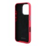 DKNY для iPhone 16 Pro Max чехол Liquid Silicone Stack Metal logo and Camera Hard Pink