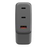 Energea СЗУ AmpCharge GaN100, 2USB-C + USB-A PD/PPS/QC3.0 total 100W Gunmetal