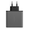 Energea СЗУ AmpCharge GaN100, 2USB-C + USB-A PD/PPS/QC3.0 total 100W Gunmetal