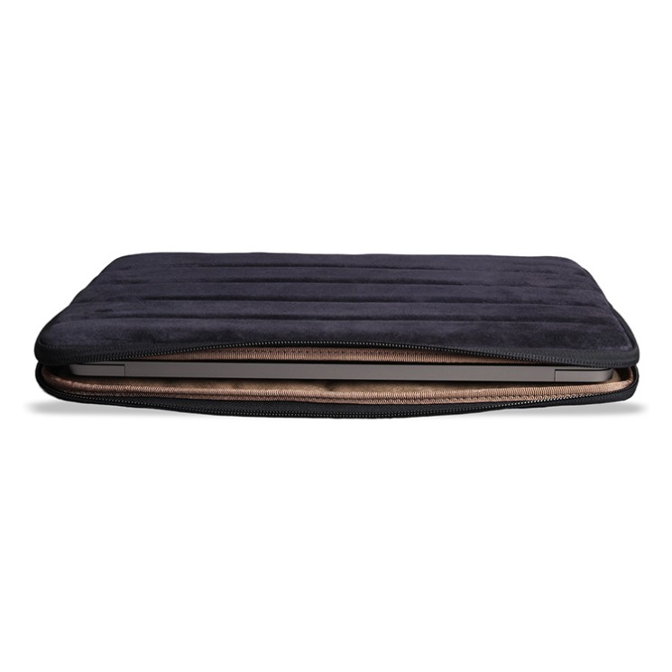 Bustha для Macbook Air/Pro 13"/14" (18/22) чехол Puffer Sleeve Suede/Leather (Navy)