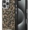 Karl Lagerfeld для iPhone 16 Pro Max чехол PC/TPU Leopard Metal camera Hard Brown (MagSafe)