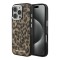 Karl Lagerfeld для iPhone 16 Pro Max чехол PC/TPU Leopard Metal camera Hard Brown (MagSafe)