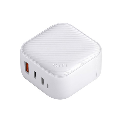 Сетевое зарядное устройство Uniq Verge Pro GaN66 2 USB-C + USB-A, 66 Вт