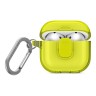 Uniq для Airpods 4 чехол Glase PRO TPU Lock case Light Lime
