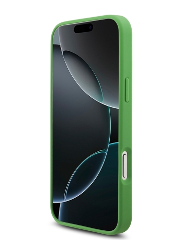 Lacoste для iPhone 17 Pro Max чехол PVC Metal Lacquer logo Hard Estragon (MagSafe)