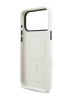 Karl Lagerfeld для iPhone 17 Pro чехол Liquid silicone NFT Karl Ikonik Metal Cam Hard White (MagSafe)