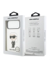 Karl Lagerfeld для iPhone 17 Pro чехол Liquid silicone NFT Karl Ikonik Metal Cam Hard White (MagSafe)