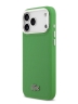 Lacoste для iPhone 17 Pro чехол PVC Lacquer Metal logo with Camera Stand Hard Estragon (MagSafe)