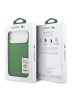 Lacoste для iPhone 17 Pro чехол PVC Lacquer Metal logo with Camera Stand Hard Estragon (MagSafe)