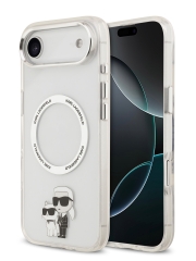 Karl Lagerfeld для iPhone Air чехол IML NFT Karl & Choupette Metal ring & Cam Hard Transp (MagSafe)