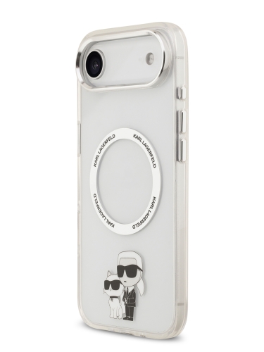 Karl Lagerfeld для iPhone Air чехол IML NFT Karl & Choupette Metal ring & Cam Hard Transp (MagSafe)