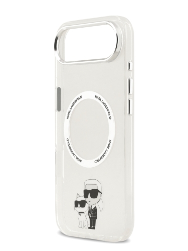 Karl Lagerfeld для iPhone Air чехол IML NFT Karl & Choupette Metal ring & Cam Hard Transp (MagSafe)