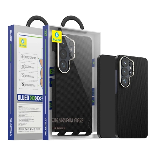 BlueO чехол для Galaxy S26 Ultra, 600D Air Aramid fiber (Kevlar) Black (MagSafe)