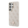 Guess для Galaxy S26 Ultra чехол PU 4G Triangle Diamond metal logo Gold camera Hard Pink (MagSafe)