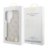 Guess для Galaxy S26 Ultra чехол PU 4G Triangle Diamond metal logo Gold camera Hard Pink (MagSafe)