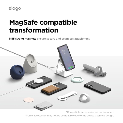 Elago для Galaxy S26 чехол Magnetic Silicone Black (MagSafe)