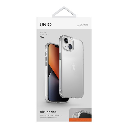 Чехол Uniq Air Fender для iPhone 14, прозрачный
