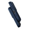 Чехол Baseus Liquid Silica Gel Magnetic case +Tempered glass для iPhone 14 Plus, синий (MagSafe)