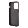 Чехол Guess PU 4G Stripes Hard для iPhone 14 Pro, коричневый (MagSafe)