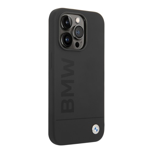 Чехол BMW Signature Liquid silicone Laser logo Hard для iPhone 14 Pro, чехол (MagSafe)