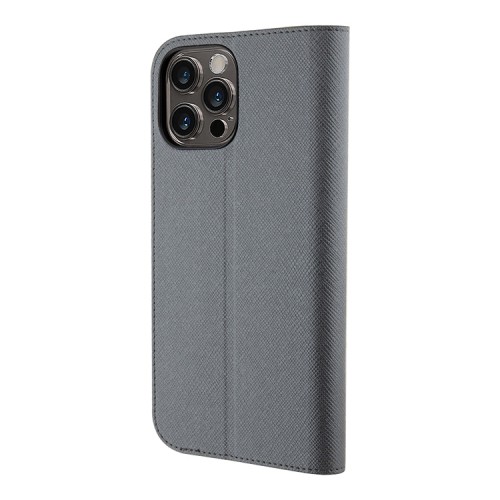 Чехол Lagerfeld PU Saffiano NFT Karl & Choupette Booktype для iPhone 13 Pro, серебристый