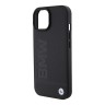 BMW для iPhone 15 чехол Signature Leather Logo imprint Hard Black