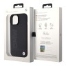 BMW для iPhone 15 чехол Signature Leather Logo imprint Hard Black