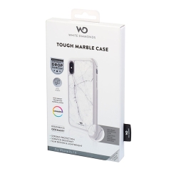 Чехол White Diamonds Tough Marble для iPhone X/XS, белый