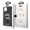 Karl Lagerfeld для iPhone 15 Plus чехол PC/TPU Monogram NFT Karl Ikonik Hard Black