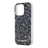 Karl Lagerfeld для iPhone 16 Pro Max чехол PC/TPU Zebra со шнурком, Purple