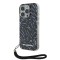 Karl Lagerfeld для iPhone 16 Pro Max чехол PC/TPU Zebra со шнурком, Purple
