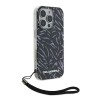 Karl Lagerfeld для iPhone 16 Pro Max чехол PC/TPU Zebra со шнурком, Purple