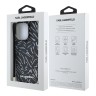 Karl Lagerfeld для iPhone 16 Pro Max чехол PC/TPU Zebra со шнурком, Purple