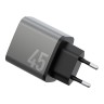 Energea СЗУ AmpCharge GaN45, 2USB-C PD/PPS/QC3.0 total 45W Gunmetal