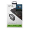 Energea СЗУ AmpCharge GaN45, 2USB-C PD/PPS/QC3.0 total 45W Gunmetal