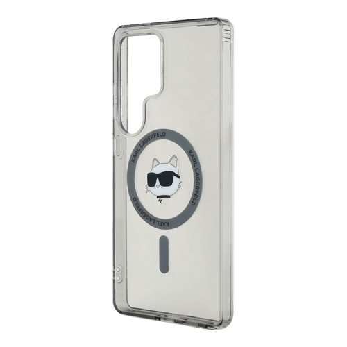 Karl Lagerfeld для Galaxy S25 Ultra чехол PC/TPU NFT Choupette Head Metal camera Hard Black (MagSafe)