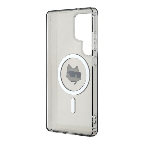 Karl Lagerfeld для Galaxy S25 Ultra чехол PC/TPU NFT Choupette Head Metal camera Hard Black (MagSafe)