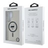 Karl Lagerfeld для Galaxy S25 Ultra чехол PC/TPU NFT Choupette Head Metal camera Hard Black (MagSafe)