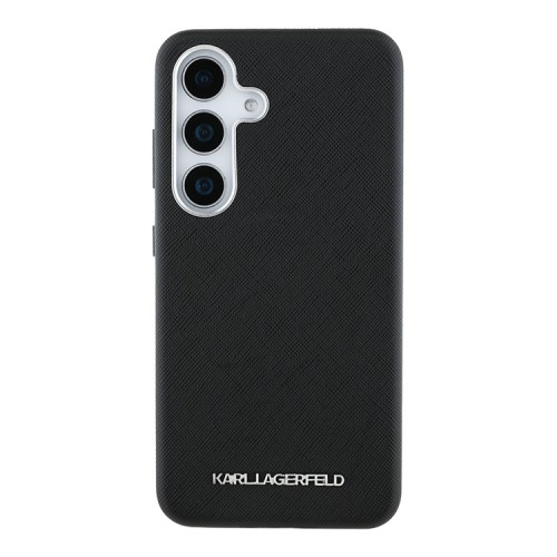 Karl Lagerfeld для Galaxy S25+  чехол PU Saffiano FW Metal logo & Camera Hard Black (MagSafe)