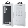 Karl Lagerfeld для Galaxy S25+  чехол PU Saffiano FW Metal logo & Camera Hard Black (MagSafe)