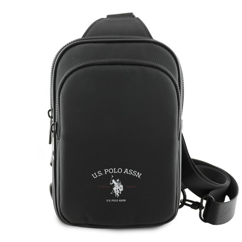 U.S. Polo Assn. для смартфонов сумка Crossbody Phone Bag Authentic logo Black