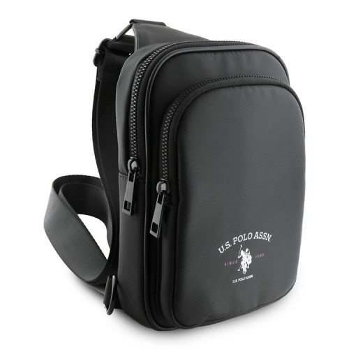 U.S. Polo Assn. для смартфонов сумка Crossbody Phone Bag Authentic logo Black