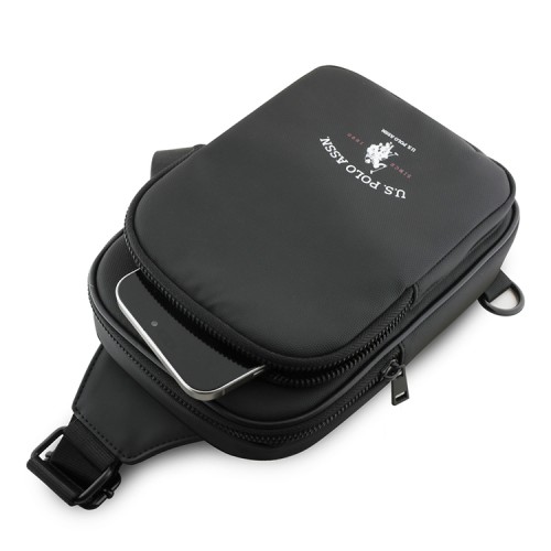 U.S. Polo Assn. для смартфонов сумка Crossbody Phone Bag Authentic logo Black