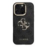 Guess для iPhone 16 Pro чехол PU 4G Big metal logo and Camera Stand Hard Black